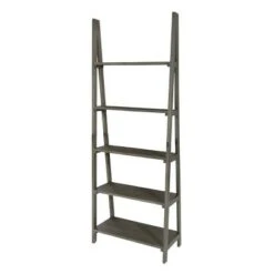 72.25" Hillsboro Ladder Bookcase Gray Wash - OSP Home Furnishings -Bookshelves Sales Shop unnamed file 2660