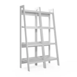Viewfield 4 Shelf Ladder Bookcase Bundle - Room & Joy Light Gray -Bookshelves Sales Shop unnamed file 2693