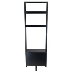 69.36" Bellamy Leaning Shelf with Storage Black - Winsome 13 69.36" Bellamy Leaning Shelf with Storage Black - Winsome -Bookshelves Sales Shop unnamed file 2703