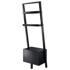 69.36" Bellamy Leaning Shelf with Storage Black - Winsome 14 69.36" Bellamy Leaning Shelf with Storage Black - Winsome -Bookshelves Sales Shop unnamed file 2704