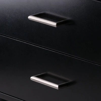 69.36" Bellamy Leaning Shelf with Storage Black - Winsome 9 69.36" Bellamy Leaning Shelf with Storage Black - Winsome - Image 7