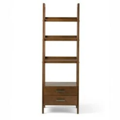 72"x24" Hawkins Solid Wood Ladder Shelf with Storage - Wyndenhall Distressed Gray -Bookshelves Sales Shop unnamed file 2714