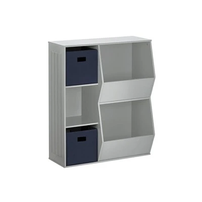 3pc Kids' Floor Cabinet with 2 Bins Set - RiverRidge Home White/hot Pink 8 3pc Kids' Floor Cabinet with 2 Bins Set - RiverRidge Home White/hot Pink - Image 6