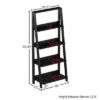 Lavish Home 4-Tier Ladder Bookshelf Freestanding Wooden Bookcase, Black -Bookshelves Sales Shop unnamed file 2740