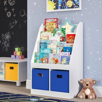 Kids' Bookrack with 2 Cubbies - RiverRidge Home 3 Kids' Bookrack with 2 Cubbies - RiverRidge Home