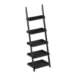 Lavish Home 5-Tier Ladder Bookshelf - Leaning Decorative Shelves, Black 14 Lavish Home 5-Tier Ladder Bookshelf - Leaning Decorative Shelves, Black -Bookshelves Sales Shop unnamed file 2818