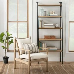 Hearth & Hand W/Magnolia Furniture Wood & Wire Ladder Bookshelf - Hearth & Hand™ with Magnolia