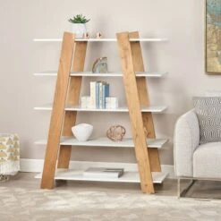 57" Barlum Modern Bookshelf Natural - Christopher Knight Home