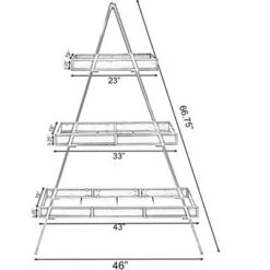 Vintiquewise Large Ladder Triangular 3 Tier Metal Display Shelving Server Rack 10 Vintiquewise Large Ladder Triangular 3 Tier Metal Display Shelving Server Rack -Bookshelves Sales Shop unnamed file 2868