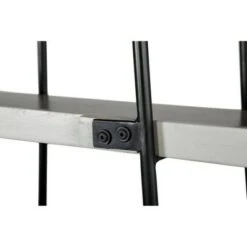 74" 6 Tier Wooden Ladder Storage Bookshelf with Metal Frame Gray/Black - The Urban Port -Bookshelves Sales Shop unnamed file 2883