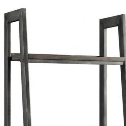 72" Bookcase with 2 Drawers and 4 Tier Storage Brown/Black - Benzara -Bookshelves Sales Shop unnamed file 2892