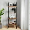 71.7" Hawkins Metal/Wood Ladder Shelf Walnut - WyndenHall 2 71.7" Hawkins Metal/Wood Ladder Shelf Walnut - WyndenHall -Bookshelves Sales Shop unnamed file 2894