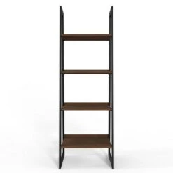 71.7" Hawkins Metal/Wood Ladder Shelf Walnut - WyndenHall -Bookshelves Sales Shop unnamed file 2897