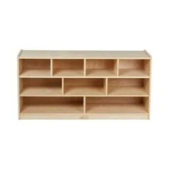 ECR4Kids Building Block Storage Cart - 9-Cubby Birch Cabinet on Casters, 48" H -Bookshelves Sales Shop unnamed file 292