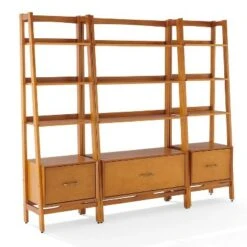 70.5" 3pc Landon Bookcase Set - Crosley White -Bookshelves Sales Shop unnamed file 2936