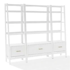 70.5" 3pc Landon Bookcase Set - Crosley White -Bookshelves Sales Shop unnamed file 2938