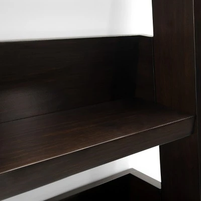 60" Harriet Solid Wood Ladder Shelf Dark Chestnut Brown - WyndenHall 7 60" Harriet Solid Wood Ladder Shelf Dark Chestnut Brown - WyndenHall - Image 6