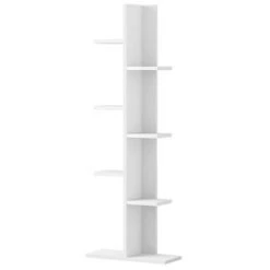 Costway Open Concept Bookshelf Plant Display Shelf Rack Storage Holder Wooden White -Bookshelves Sales Shop unnamed file 3021