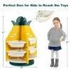 Costway Kids Toy Storage Organizer 360° Revolving Pineapple Shelf w/Plastic Bins -Bookshelves Sales Shop unnamed file 3022