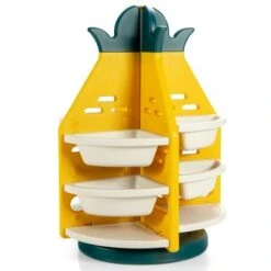 Costway Kids Toy Storage Organizer 360° Revolving Pineapple Shelf w/Plastic Bins 19 Costway Kids Toy Storage Organizer 360° Revolving Pineapple Shelf w/Plastic Bins -Bookshelves Sales Shop unnamed file 3030