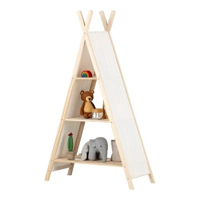 59.25" Sweedi Tent Shelving Unit Natural Cotton/Pine - South Shore 10 59.25" Sweedi Tent Shelving Unit Natural Cotton/Pine - South Shore - Image 8