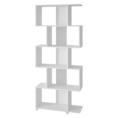 Petrolina Z-Shelf - Manhattan Comfort Nut Brown 7 Petrolina Z-Shelf - Manhattan Comfort Nut Brown - Image 5