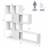 Costway 5-Tier Bookshelf Corner Ladder Bookcase Display Storage Rack White -Bookshelves Sales Shop unnamed file 3121
