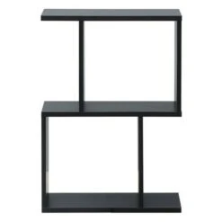 Costway 2-tier S-Shaped Bookcase Free Standing Storage Rack Wooden Display Decor Black 15 Costway 2-tier S-Shaped Bookcase Free Standing Storage Rack Wooden Display Decor Black -Bookshelves Sales Shop unnamed file 3231