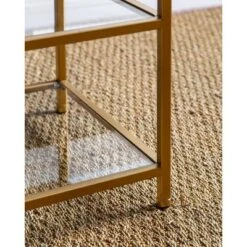 62" Rowledge Gold Glass Book Shelf Gold - Abbyson Living -Bookshelves Sales Shop unnamed file 3254