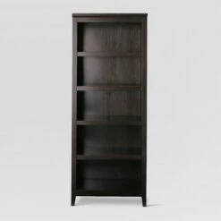 72" Carson 5 Shelf Bookcase - Threshold™ Walnut Brown -Bookshelves Sales Shop unnamed file 3310