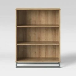 Mixed Material 3 Shelf Bookcase - Room Essentials™ Gray -Bookshelves Sales Shop unnamed file 3317
