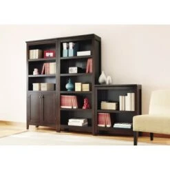 36" Carson 2 Shelf Bookcase - Threshold Black