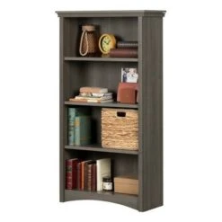 57.75" Artwork 4 Shelf Bookcase Gray Maple - South Shore 12 57.75" Artwork 4 Shelf Bookcase Gray Maple - South Shore -Bookshelves Sales Shop unnamed file 3439