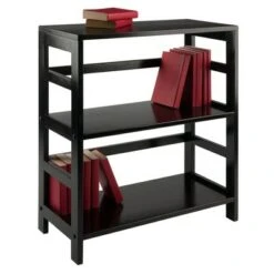 29.21" 2 Tier Leo Shelf Storage or Bookshelf Wide Espresso Brown - Winsome -Bookshelves Sales Shop unnamed file 3450