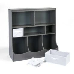 Badger Basket Combo Bin Storage Unit with 3 Baskets Charcoal 12 Badger Basket Combo Bin Storage Unit with 3 Baskets Charcoal -Bookshelves Sales Shop unnamed file 346