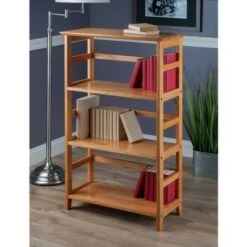 42" Studio Bookshelf 3 Tier Honey Brown - Winsome -Bookshelves Sales Shop unnamed file 3466