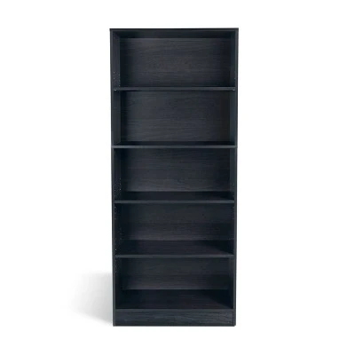 64.8" Oskar 5 Shelf Bookcase - Atlantic Espresso 5 64.8" Oskar 5 Shelf Bookcase - Atlantic Espresso - Image 3