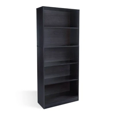64.8" Oskar 5 Shelf Bookcase - Atlantic Espresso 7 64.8" Oskar 5 Shelf Bookcase - Atlantic Espresso - Image 5