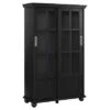 Capewood Bookcase with Sliding Glass Doors 51" - Room & Joy Black -Bookshelves Sales Shop unnamed file 3497