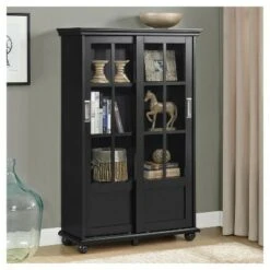 Capewood Bookcase with Sliding Glass Doors 51" - Room & Joy Black 15 Capewood Bookcase with Sliding Glass Doors 51" - Room & Joy Black -Bookshelves Sales Shop unnamed file 3500