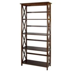 Montego 5-Shelf Bookcase - Flora Home White -Bookshelves Sales Shop unnamed file 3552