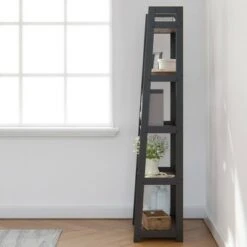 67" Annabelle 5 Tier Ladder Bookcase - Brookside Home Black/white 12 67" Annabelle 5 Tier Ladder Bookcase - Brookside Home Black/white -Bookshelves Sales Shop unnamed file 3555