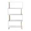 60.5" Bucklon Assymetrical Etagere White/Champagne - Aiden Lane -Bookshelves Sales Shop unnamed file 3563