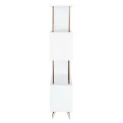 60.5" Bucklon Assymetrical Etagere White/Champagne - Aiden Lane 10 60.5" Bucklon Assymetrical Etagere White/Champagne - Aiden Lane -Bookshelves Sales Shop unnamed file 3565