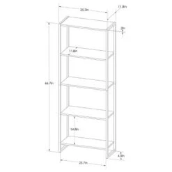 66.7" Paulo 4 Shelf Bookshelf White - Project 62™ -Bookshelves Sales Shop unnamed file 3572