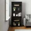 72" Elaine 5 Shelf Standard Bookcase - Brookside Home Dark Gray -Bookshelves Sales Shop unnamed file 3574