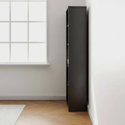 72" Elaine 5 Shelf Standard Bookcase - Brookside Home Dark Gray -Bookshelves Sales Shop unnamed file 3578