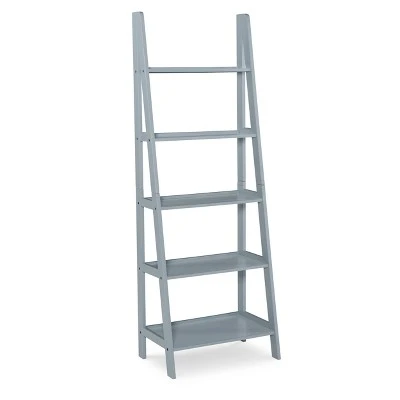 Acadia Ladder Bookshelf - Linon Gray 10 Acadia Ladder Bookshelf - Linon Gray - Image 8