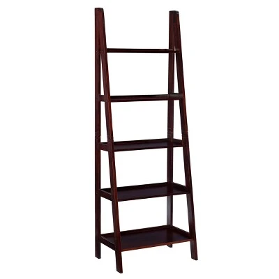 Acadia Ladder Bookshelf - Linon Gray 13 Acadia Ladder Bookshelf - Linon Gray - Image 11