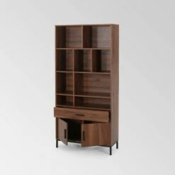 67.25" Gallatin Contemporary Cube Unit Bookcase Walnut - Christopher Knight Home -Bookshelves Sales Shop unnamed file 3628